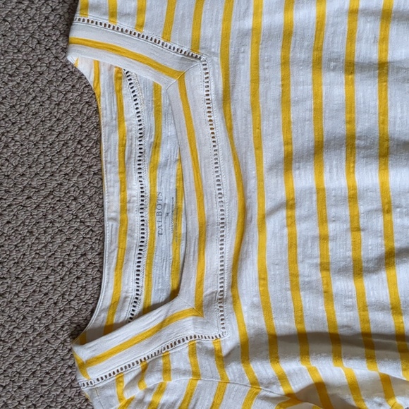 Talbots tamarind stripe square neck top - Picture 7 of 8